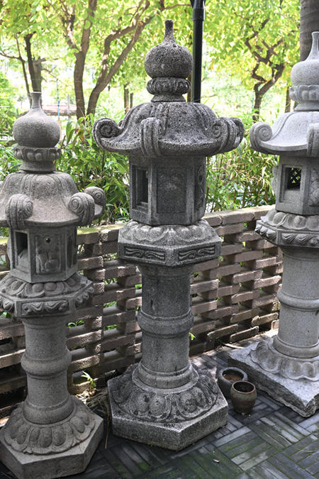 自然石石灯籠(大） 6286]=『不包邮』日本原装庭院石灯石灯笼（ 大