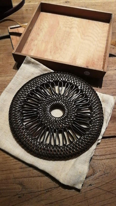 【流】煎茶道具 藤編瓶敷 JK912